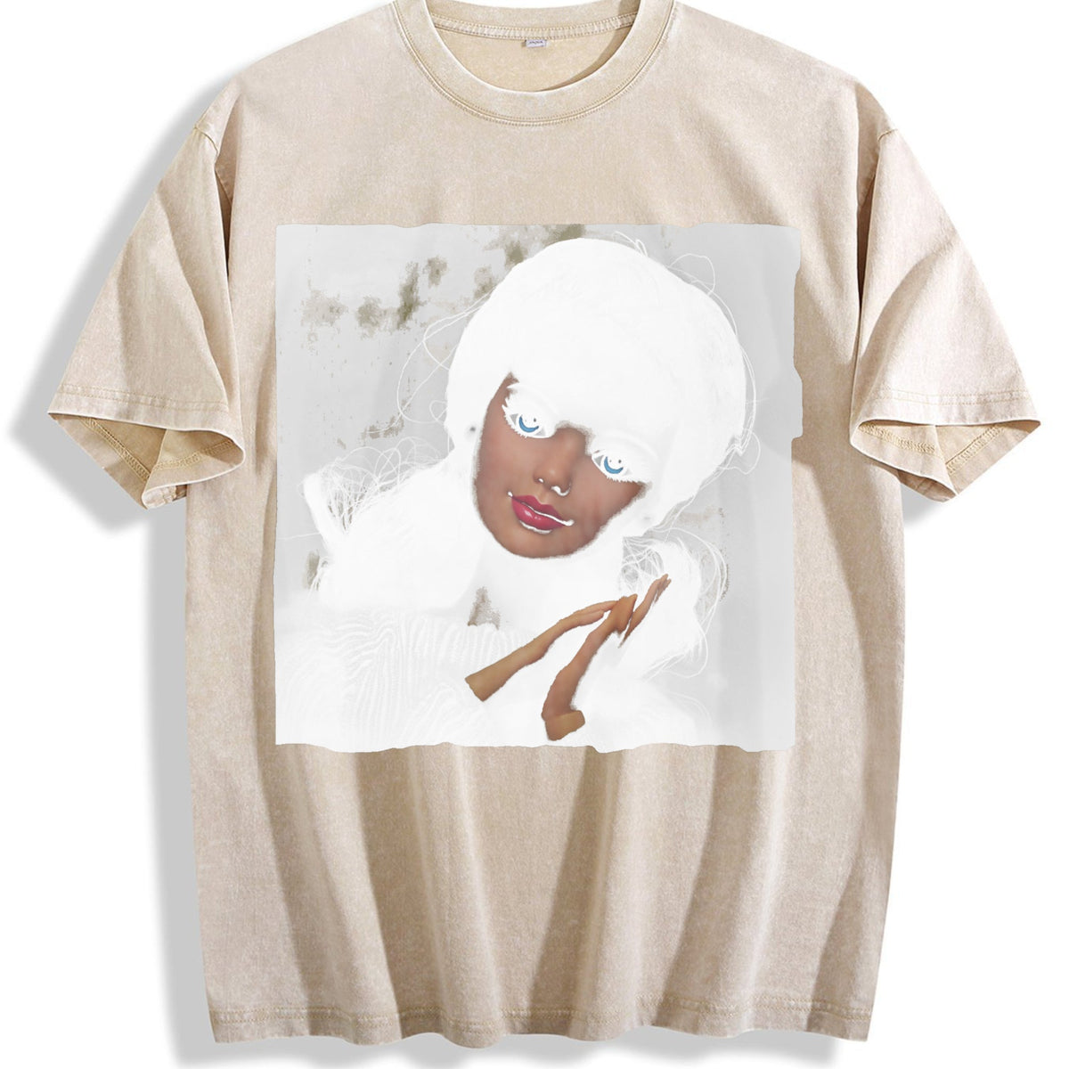 Doll in a White Hood Vintage Washed T-Shirt product image 1