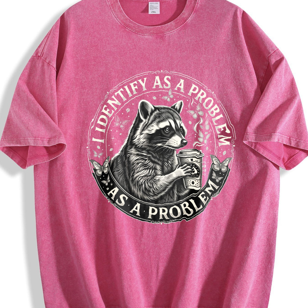Raccoon Coffee Boxy Y2K Aesthetic Summer Vibes Vintage product image 7
