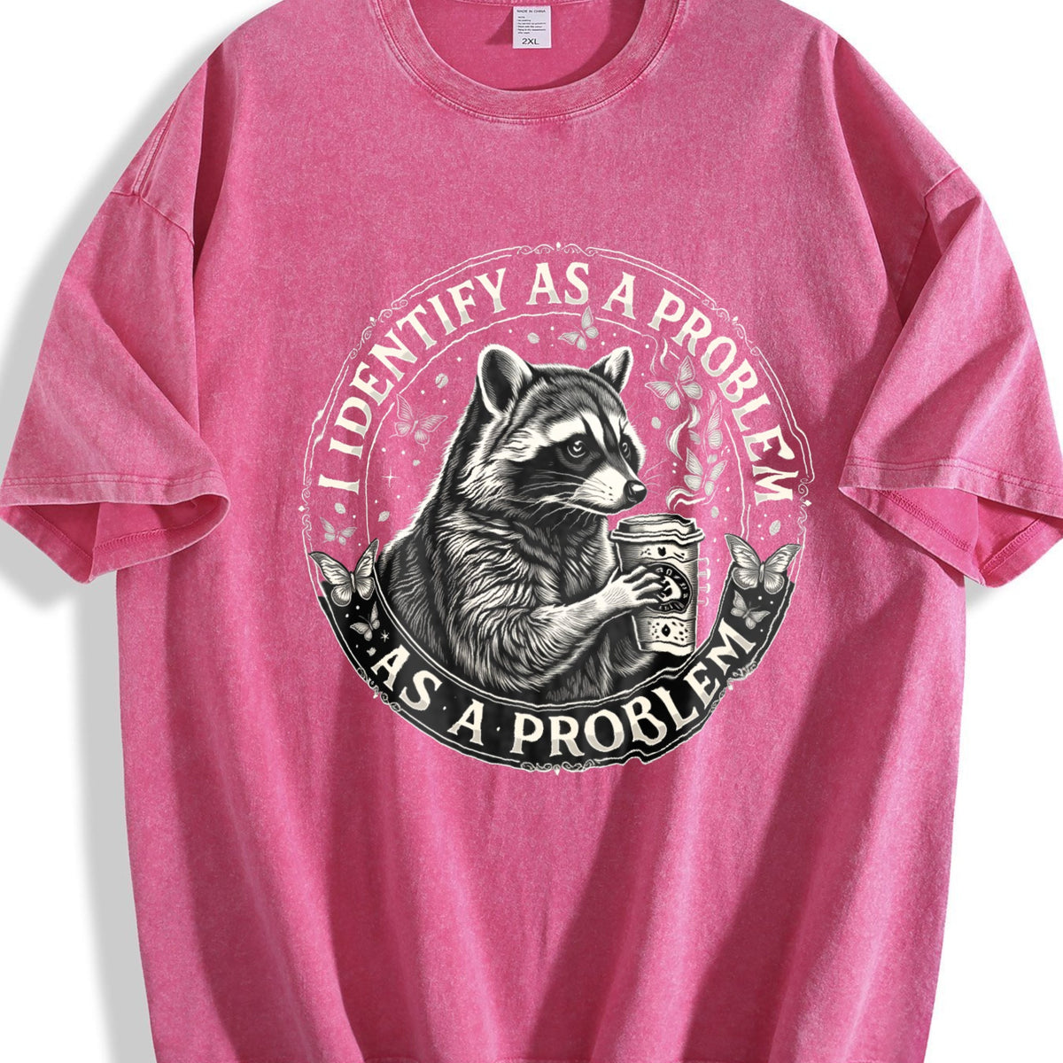Raccoon Coffee Boxy Y2K Aesthetic Summer Vibes Vintage product image 7