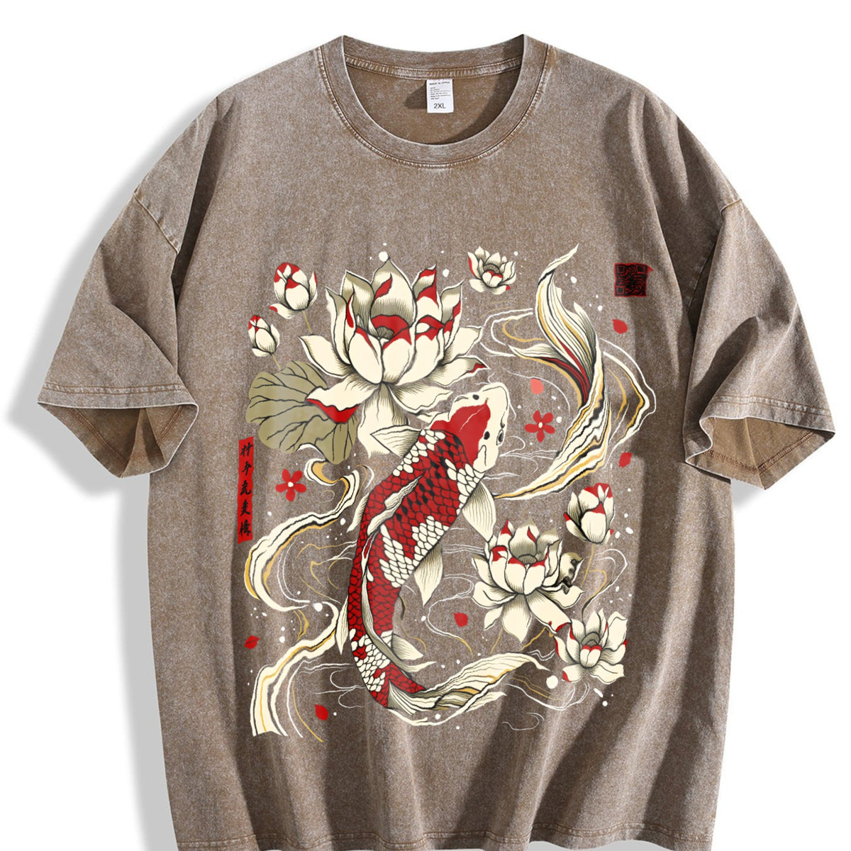 Explorer And Grunge Vibes: Vibrant Red Koi Fish Vintage product image 3