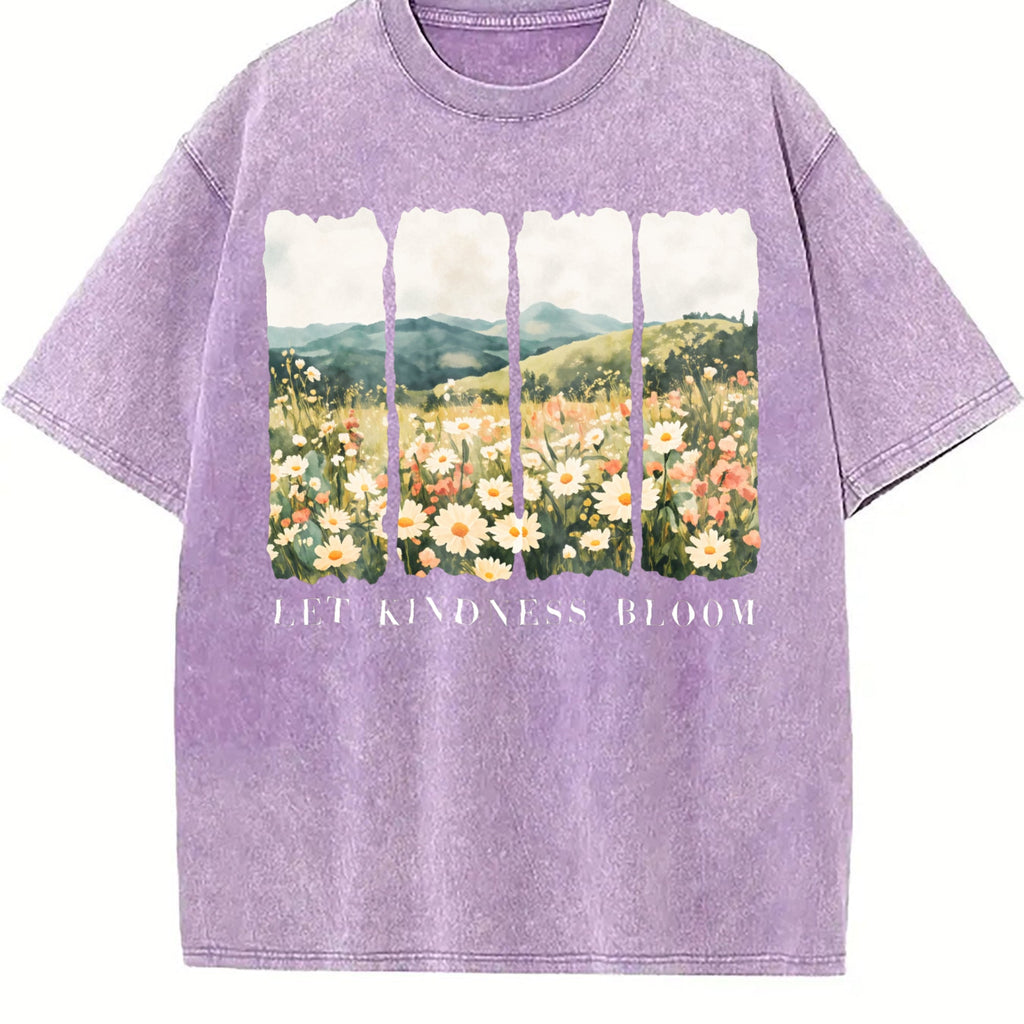 Let Kindness Bloom Vintage Washed T-Shirt product image 6