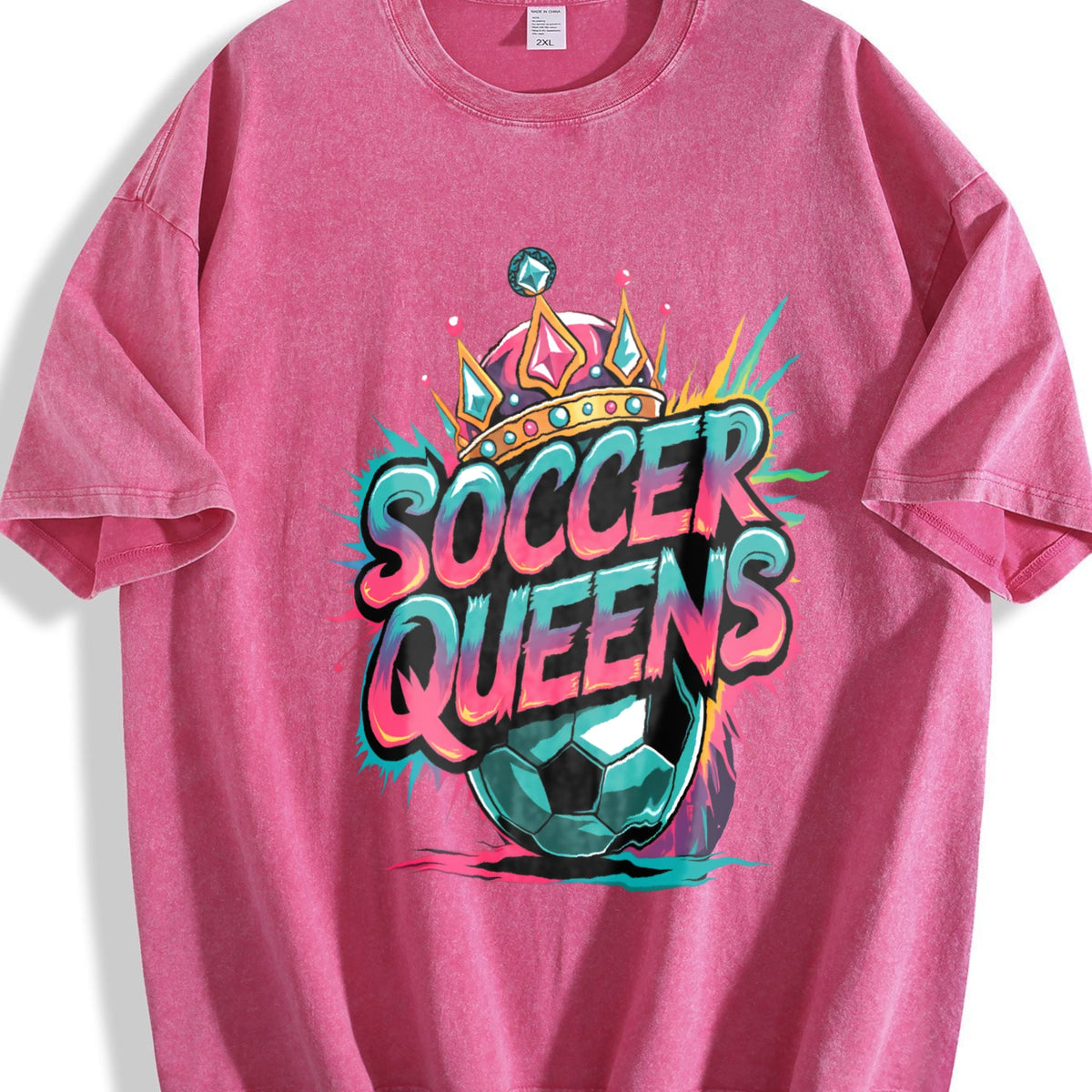 Global Soccer Fan Vintage Washed T-Shirt product image 7