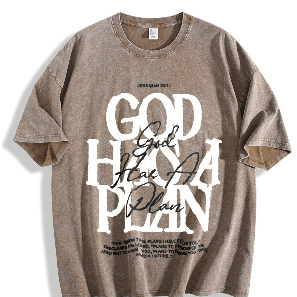 Christian - God Has A Plan Jeremiah 29:11 Vintage Washed product image 3