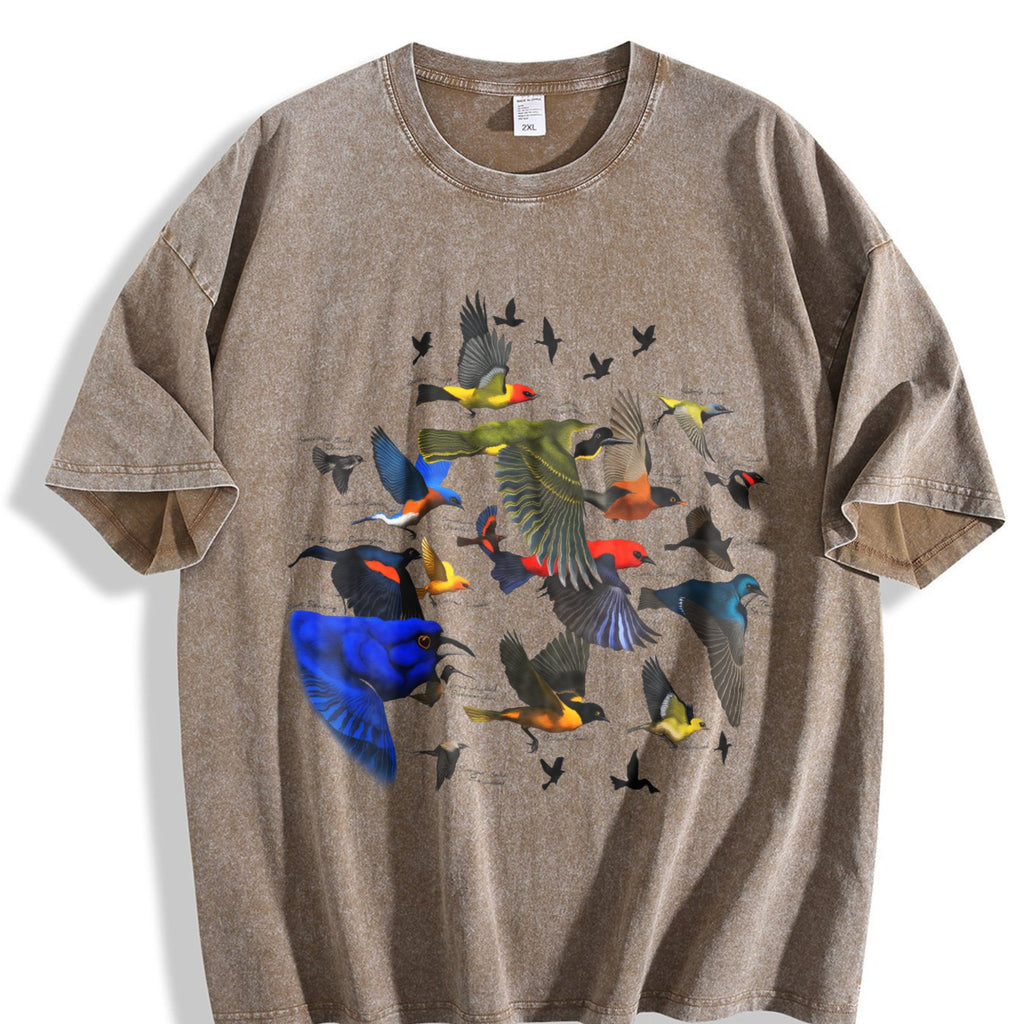 Bird Migration Vintage Washed T-Shirt product image 3