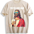 American Spirit I'm Telling Dad Jesus Lovers Vintage Washed product image 1