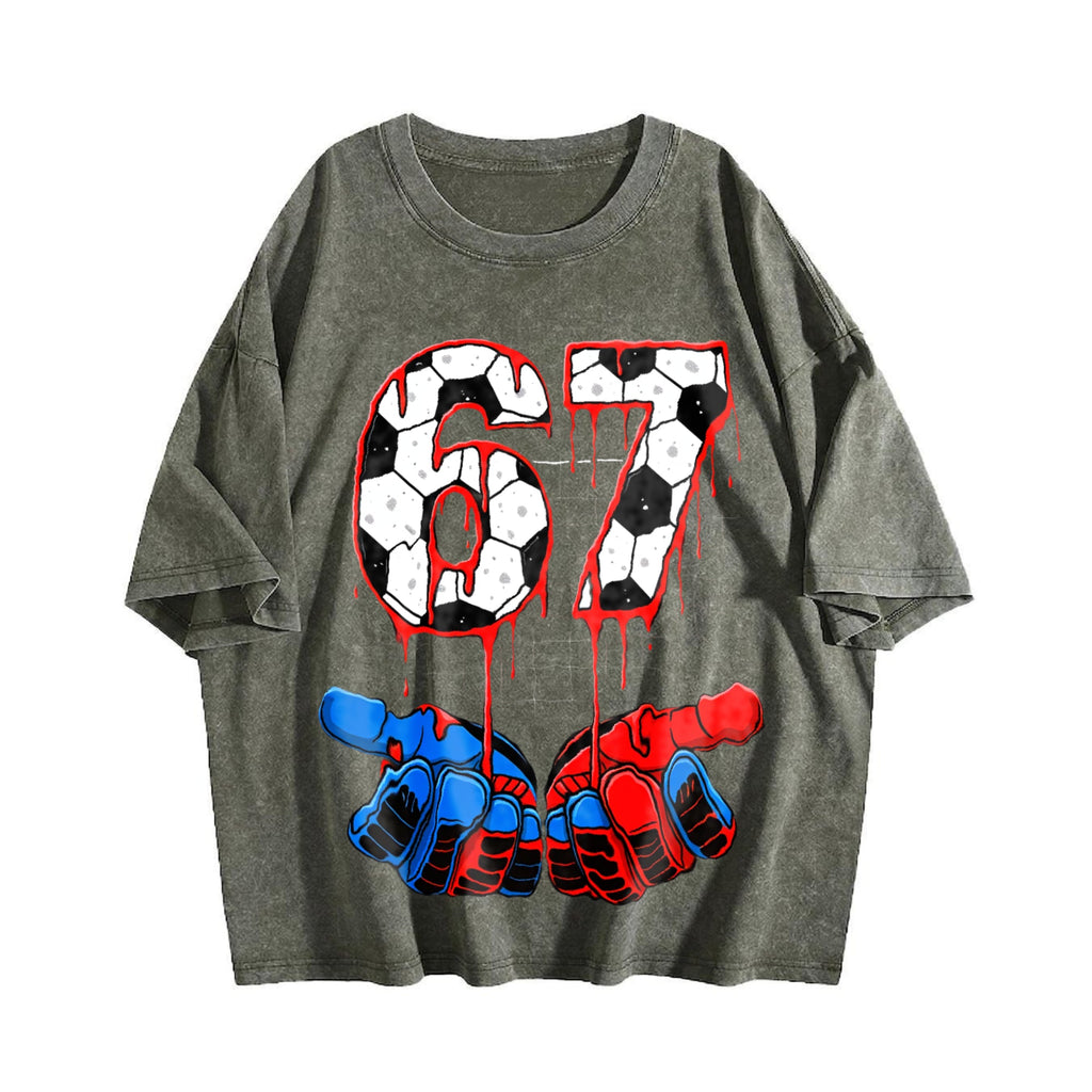 Global Soccer Fan Vintage Washed T-Shirt product image 4