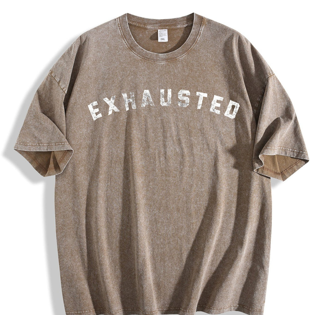 Exhausted Funny Tired Worn Out Novelty Parenting Vintage product image 3