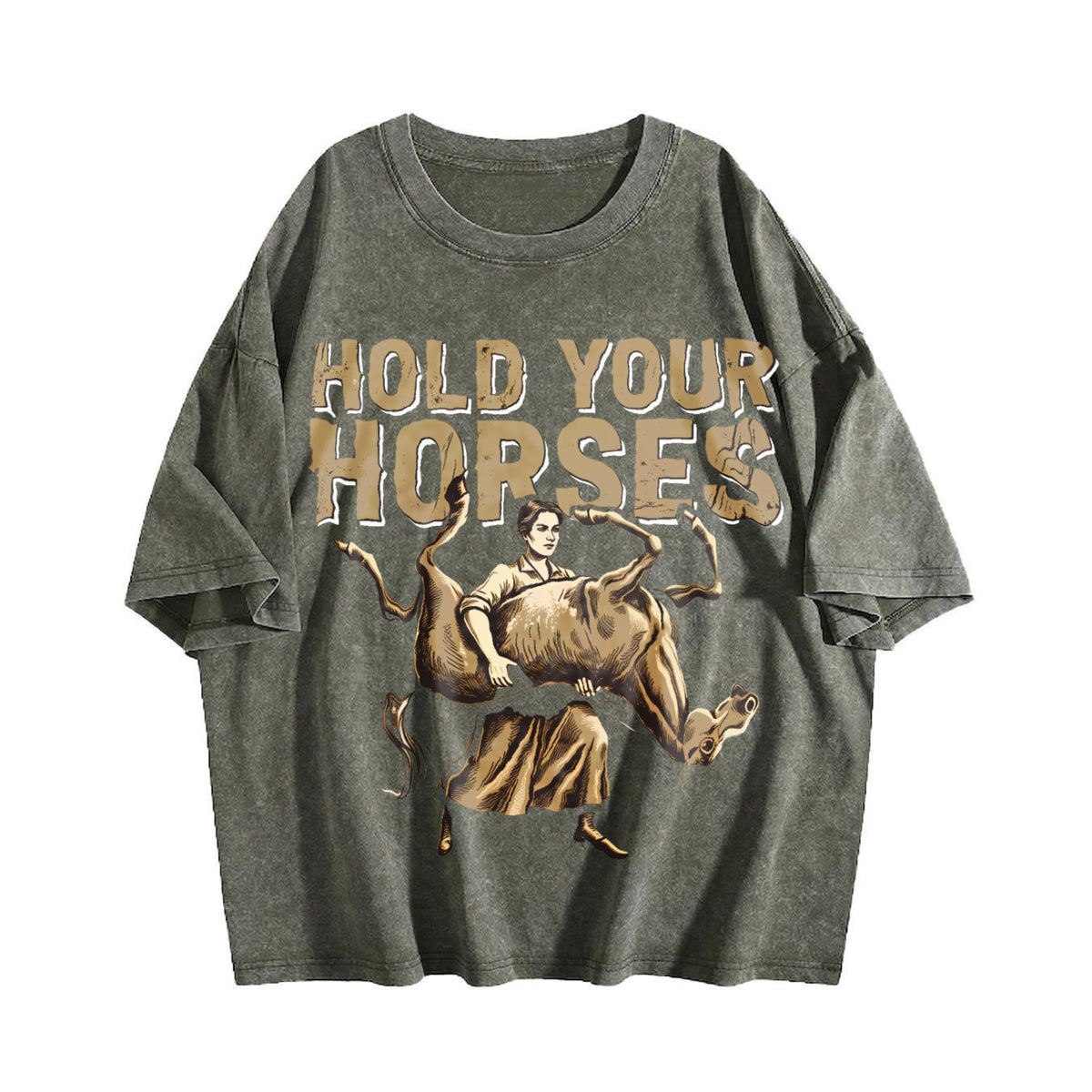 Hold Your Horses Cowboy Frog Vintage Washed T-Shirt product image 4