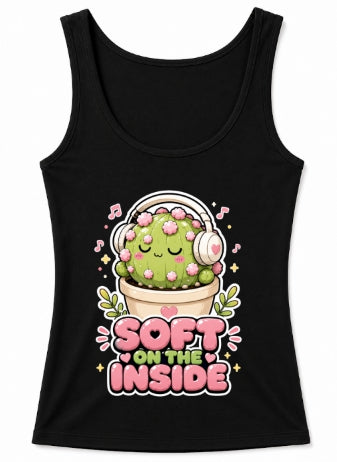Soft On The Inside - Cute Cactus Headphones Music Lover product image 3