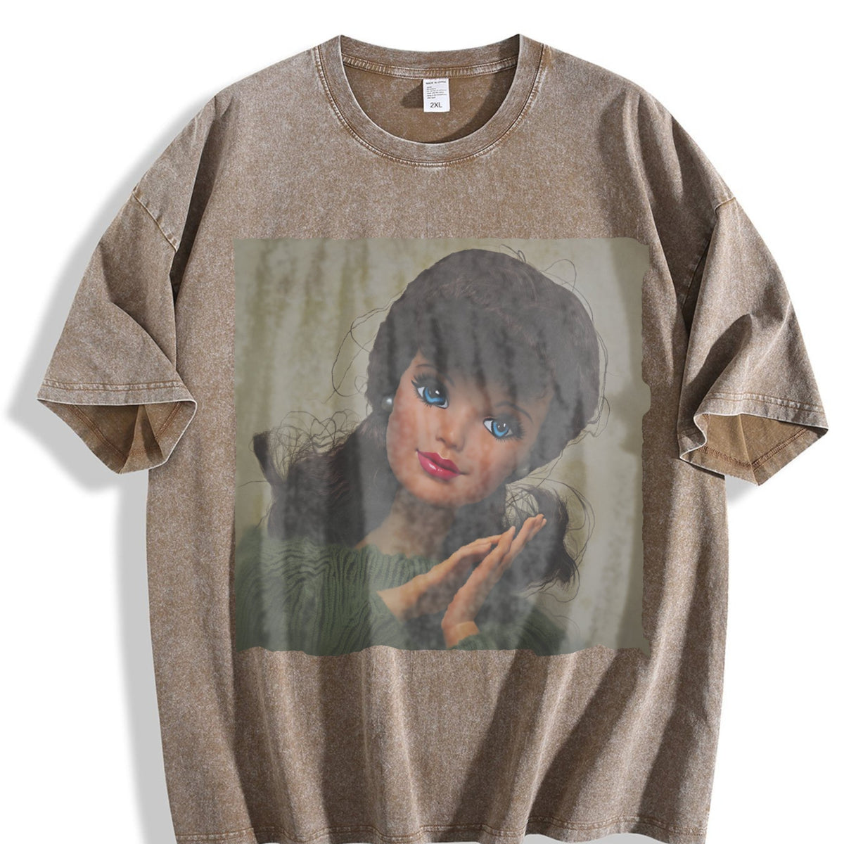 Doll in a White Hood Vintage Washed T-Shirt product image 3