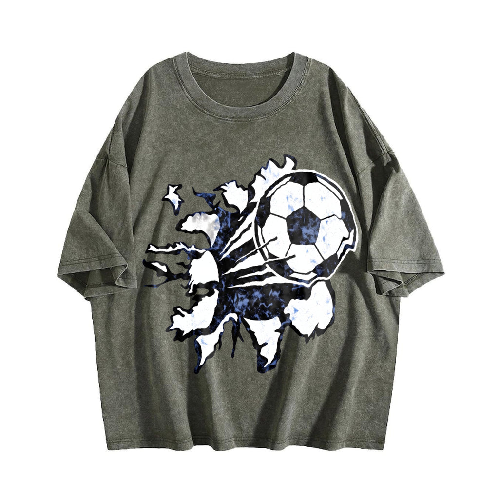 Global Soccer Fan Vintage Washed T-Shirt product image 4