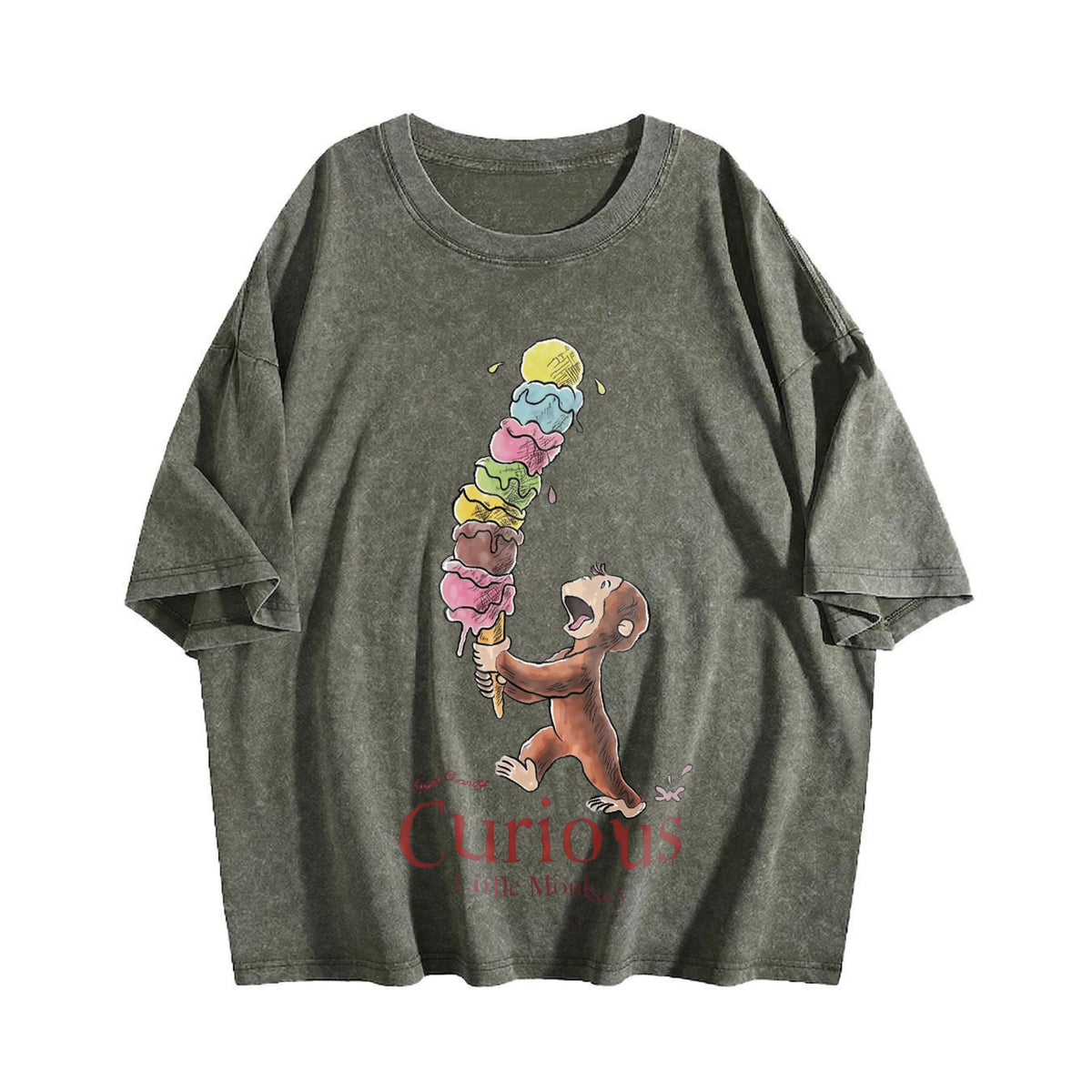 Curious George Little Monkey Vintage Washed T-Shirt product image 4