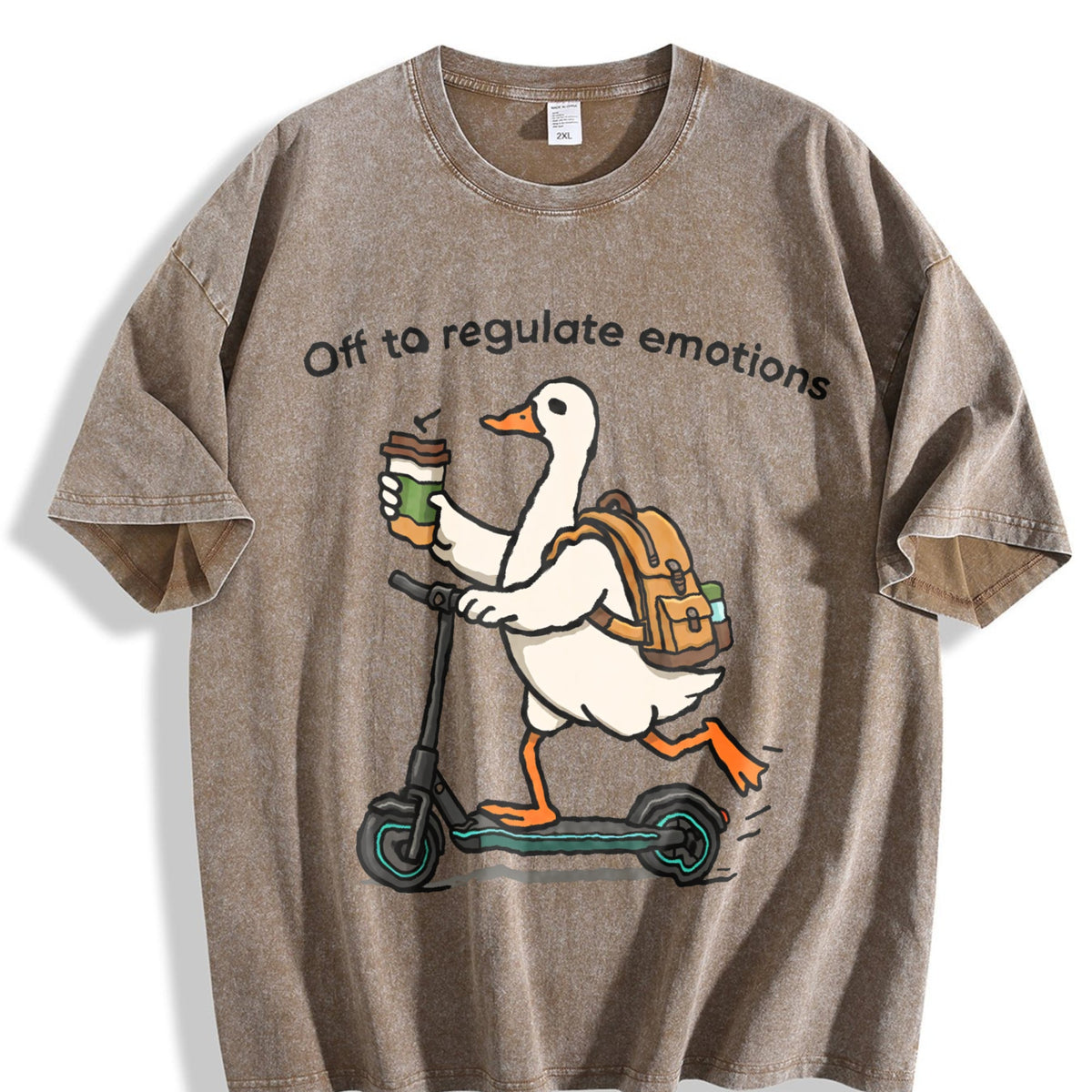 Off To Regulate Emotions Vintage Washed T-Shirt product image 3