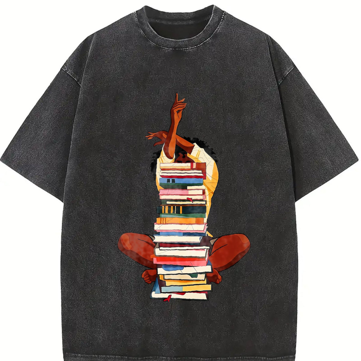 100 Black Woman And Books Stack Afro Girl Book Lover product image 2