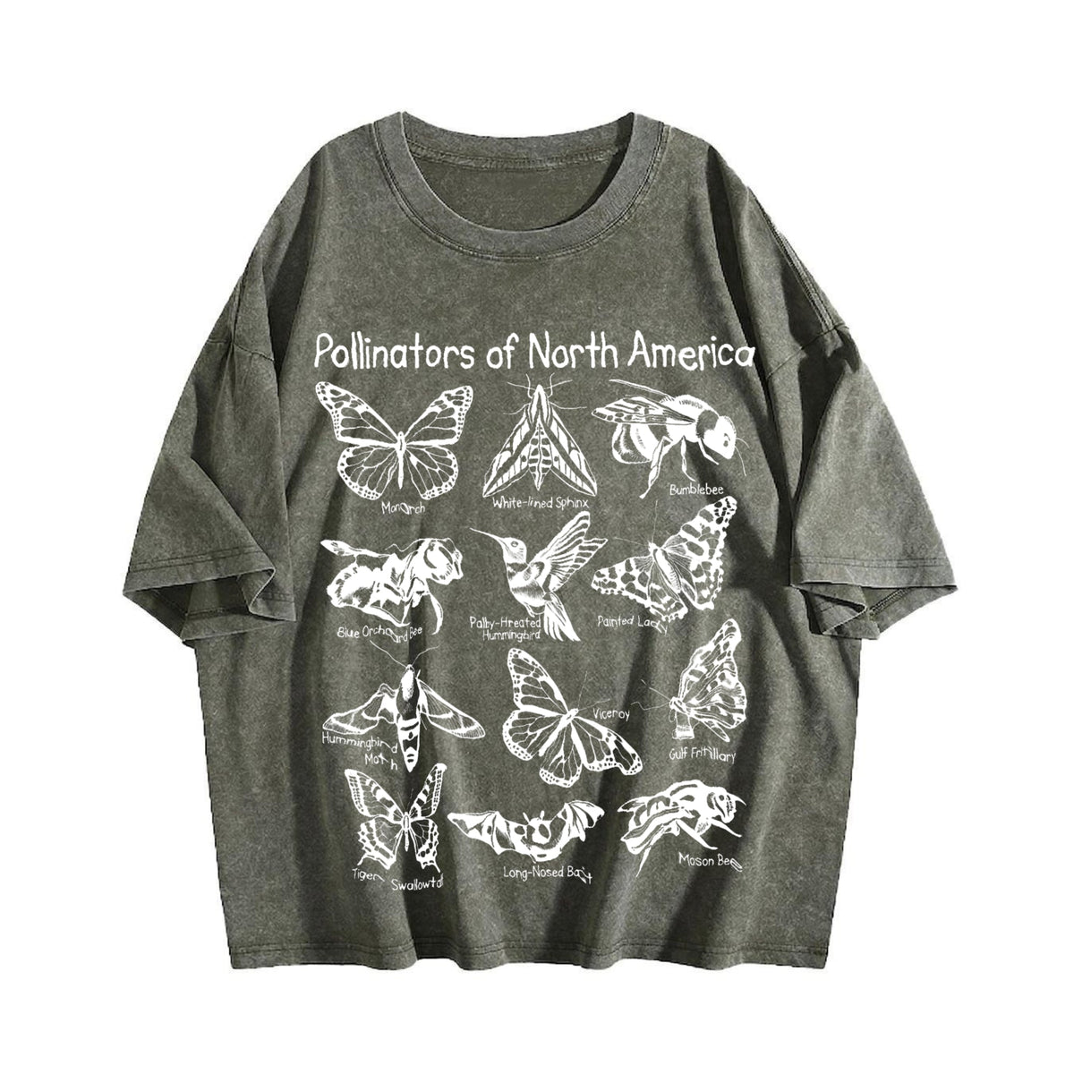 Pollinators Of North America Vintage Washed T-Shirt product image 4