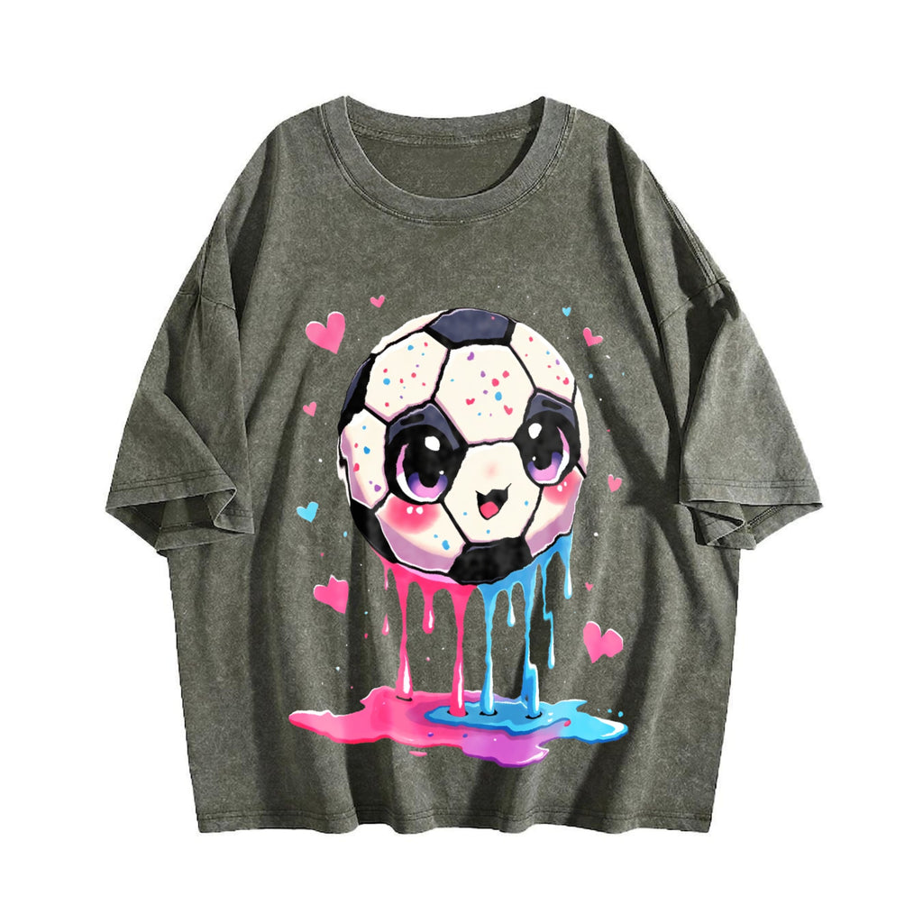 Global Soccer Fan Vintage Washed T-Shirt product image 4