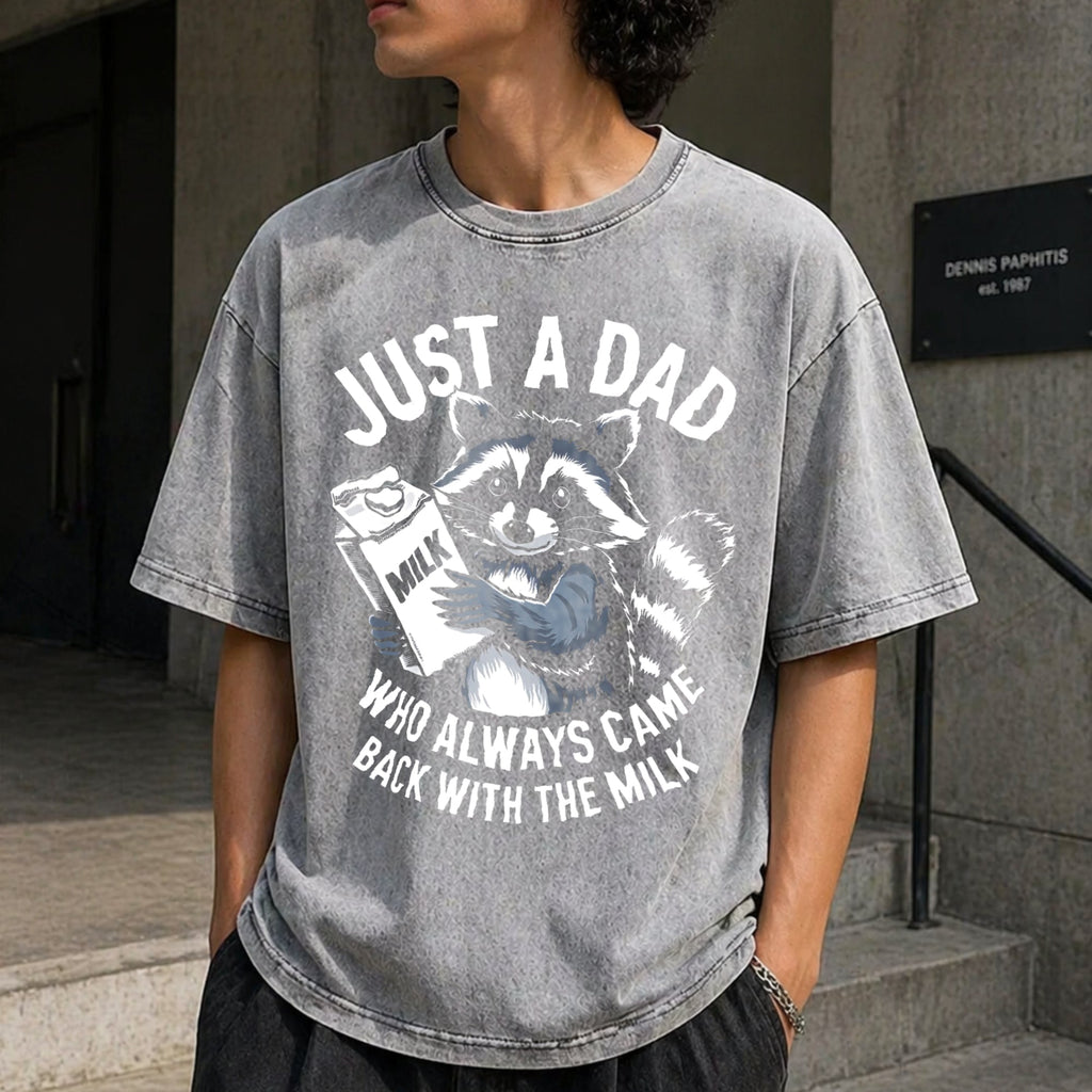 Just A Dad Who Always Came Back With The Milk Vintage product image 5