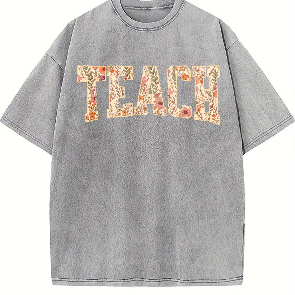 Spring Teacher Vintage Washed T-Shirt product image 5