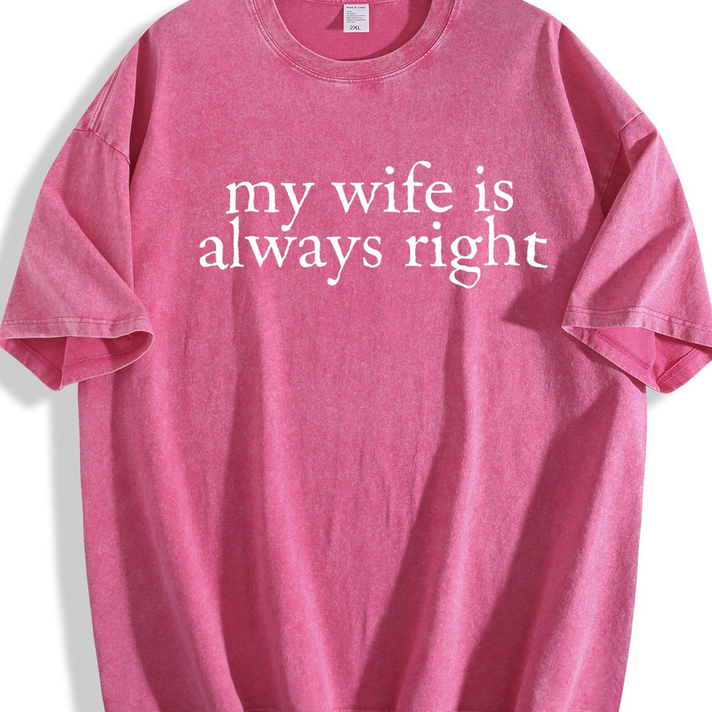 My Wife Is Always Right Vintage Washed T-Shirt product image 7