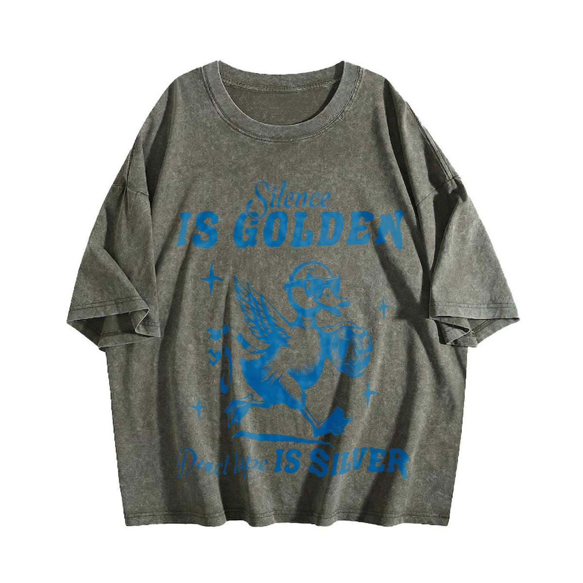 Silence Is Golden Duck Tape Is Silver 90s Vintage Washed product image 4