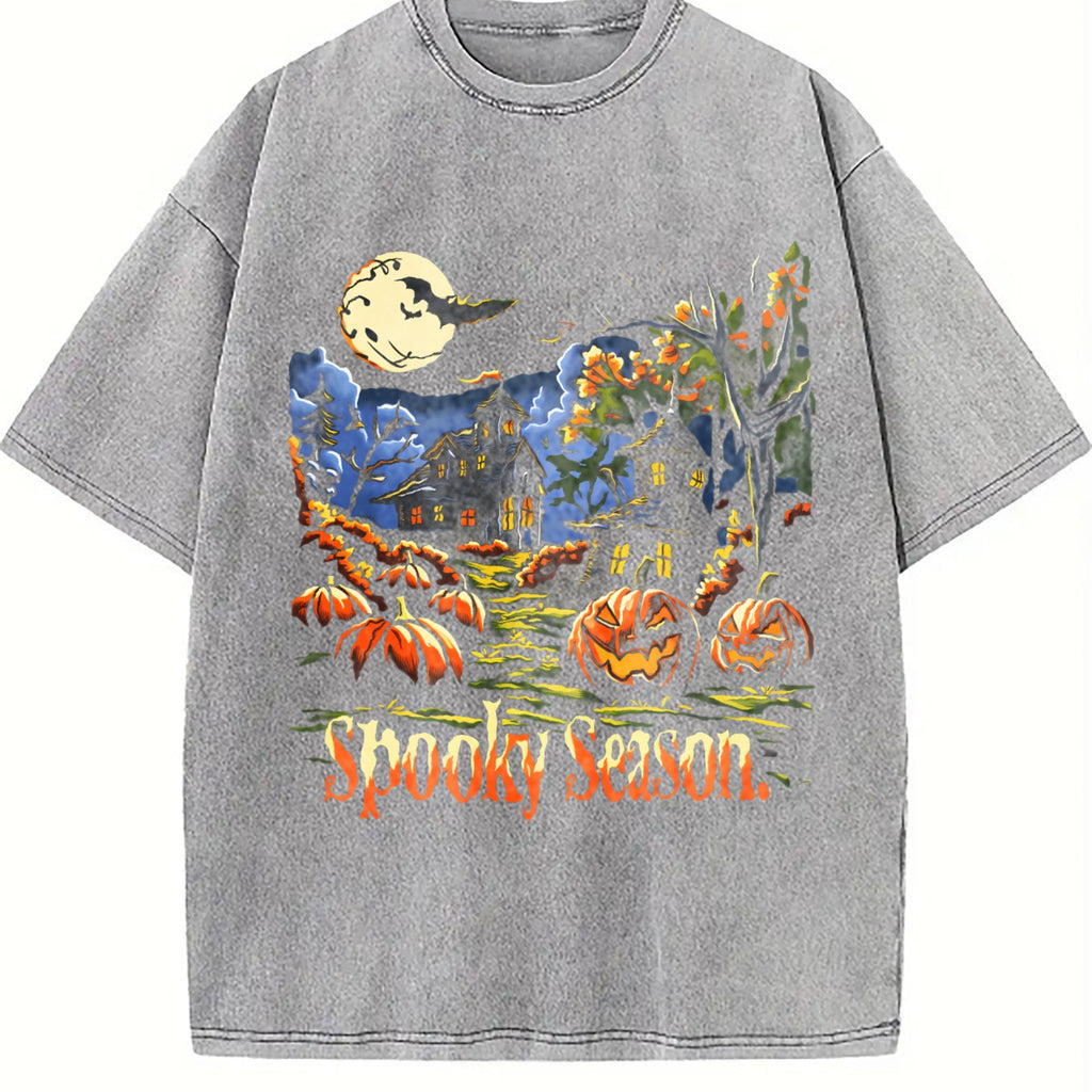 Spooky Season 90s Vintage Washed T-Shirt product image 5