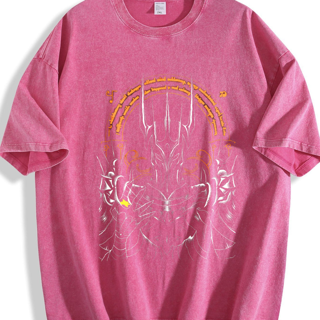 Black The Lord Of Rings Vintage Washed T-Shirt product image 7