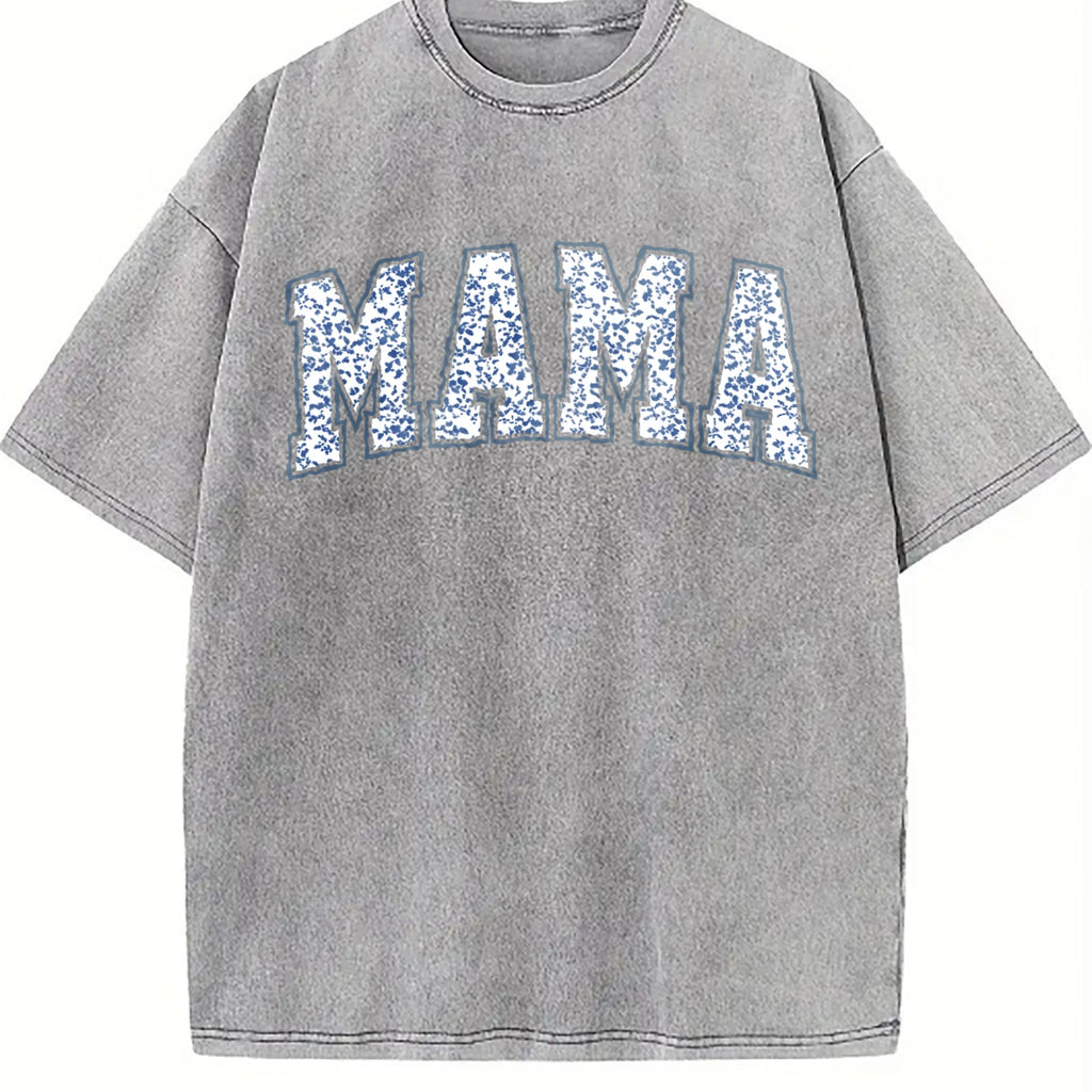Mama With Toile Floral Vintage Washed T-Shirt product image 5