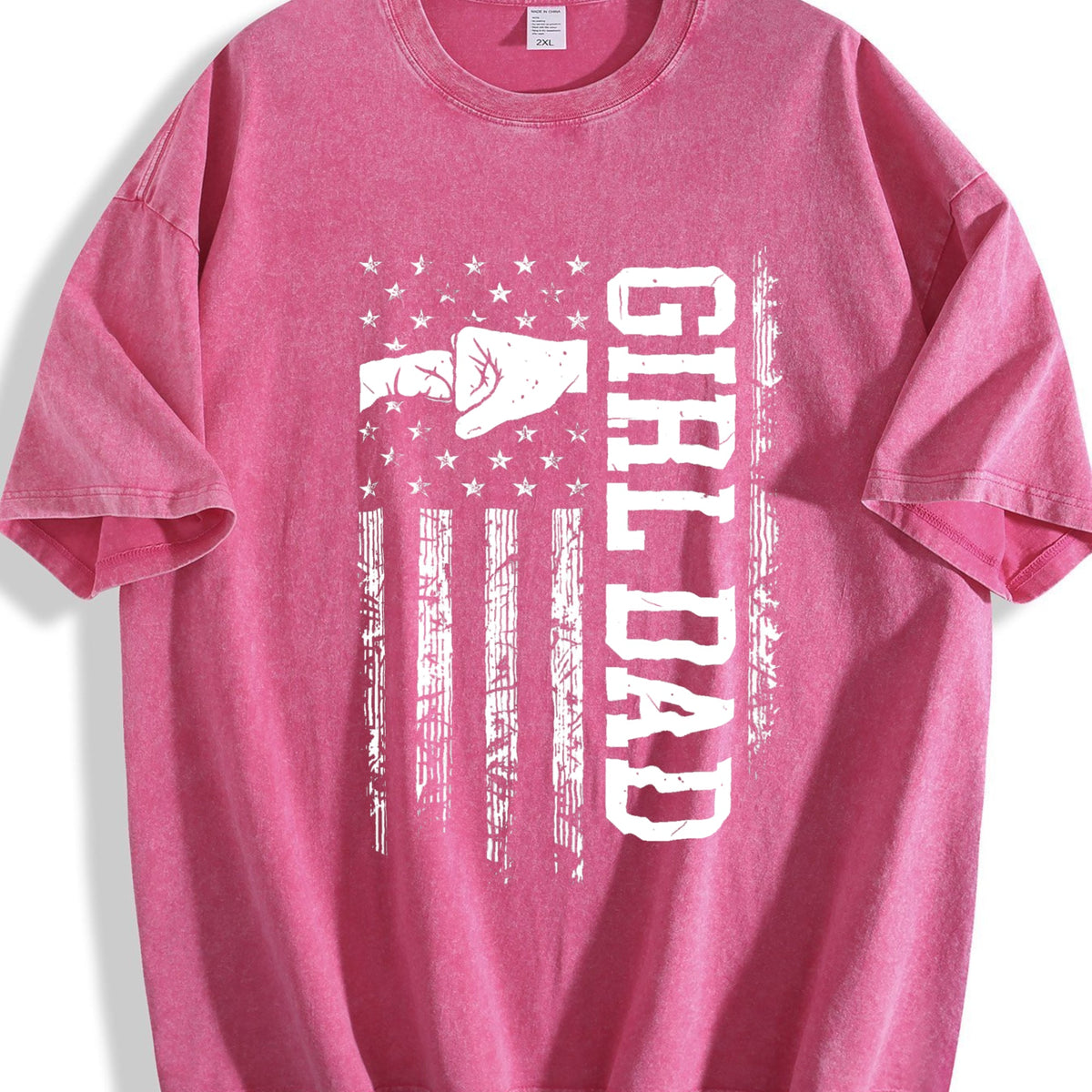 Girl Dad Vintage Washed T-Shirt product image 7