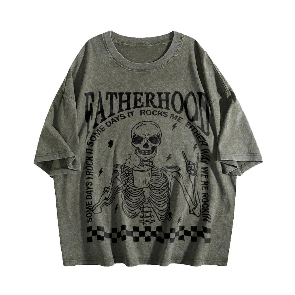 Fatherhood Vintage Washed T-Shirt product image 4