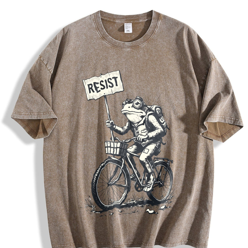 Resist Traveler Frog Vintage Washed T-Shirt product image 3