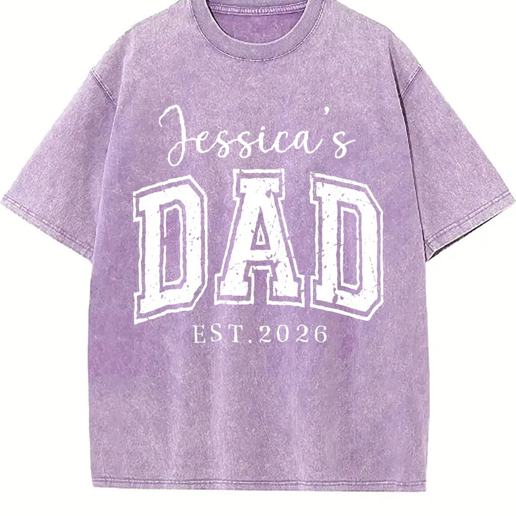 Dad With Name Vintage Washed T-Shirt product image 6