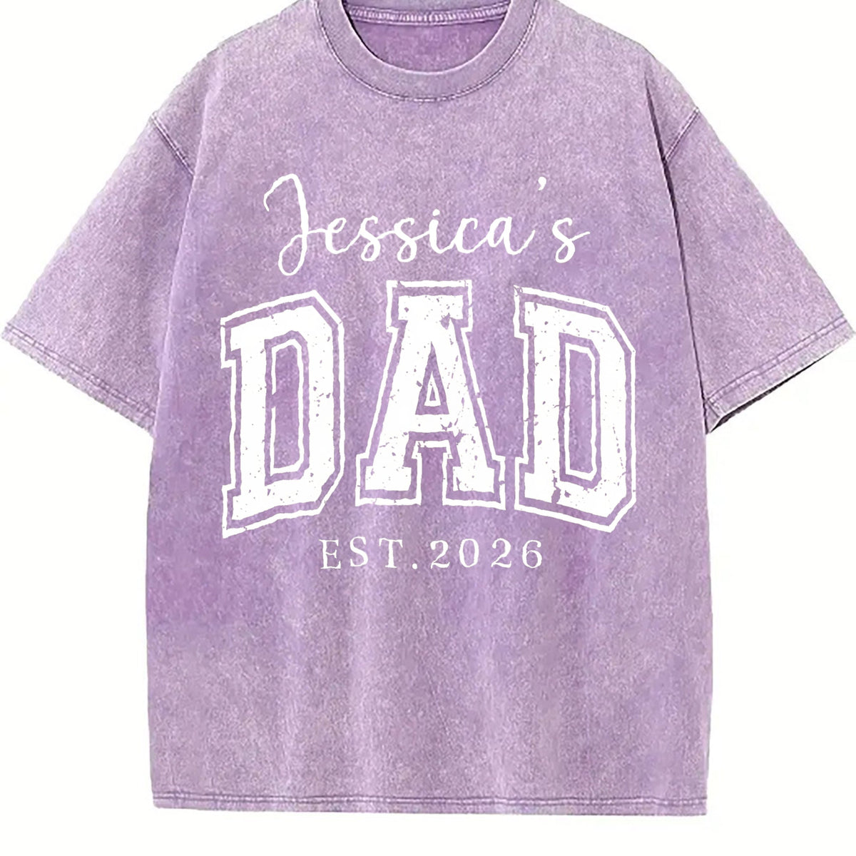 Dad With Name Vintage Washed T-Shirt product image 6