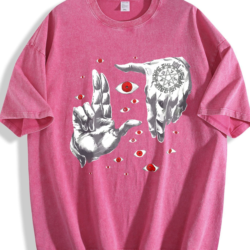Occult Hand & Eye Vintage Washed T-Shirt product image 7