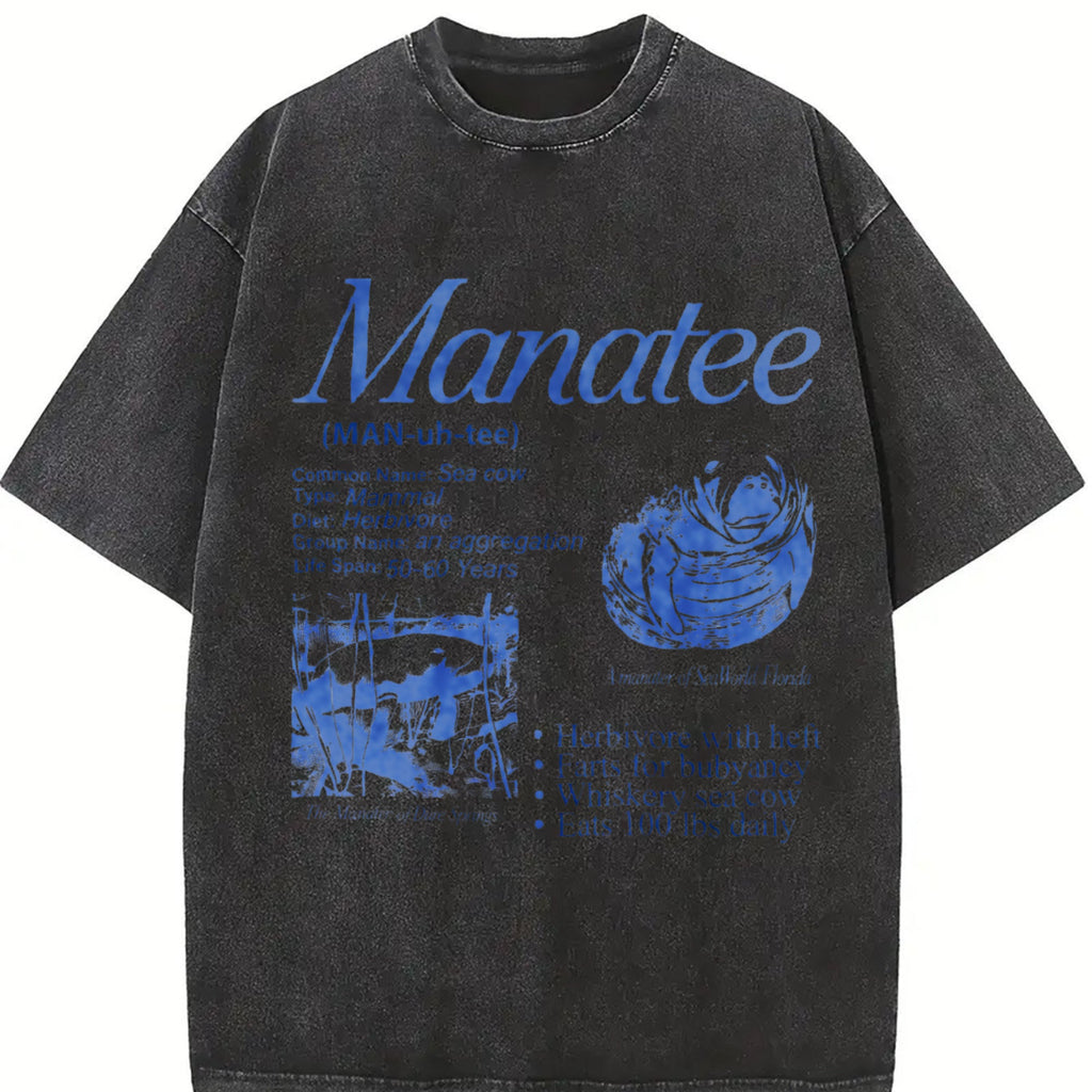 Manatee 90s Vintage Washed T-Shirt product image 2