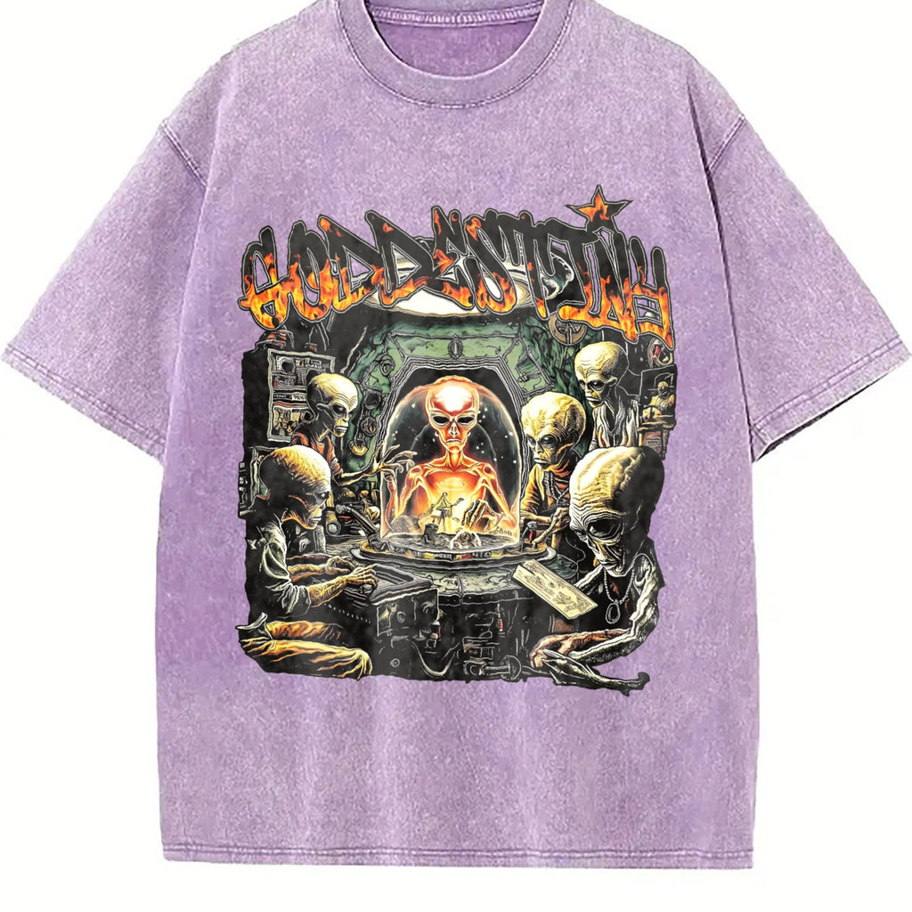 Dual-sided Alien Spaceship No Guts No Human Flame Vintage product image 6