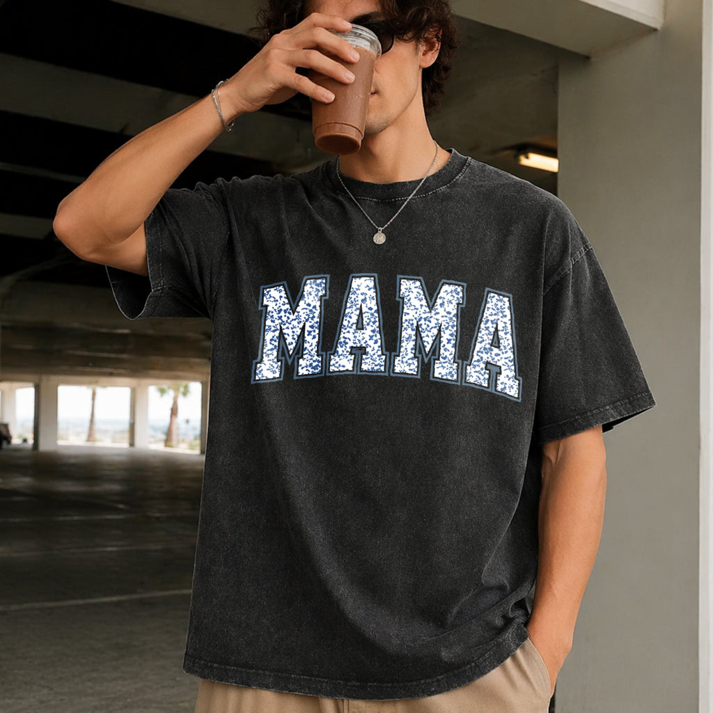 Mama With Toile Floral Vintage Washed T-Shirt product image 9