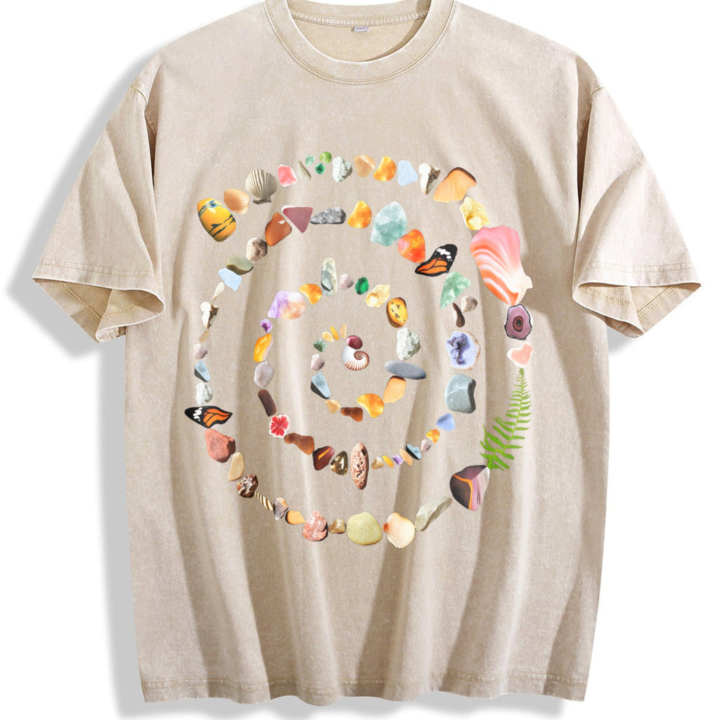 Nature Spiral 90s Vintage Washed T-Shirt product image 1
