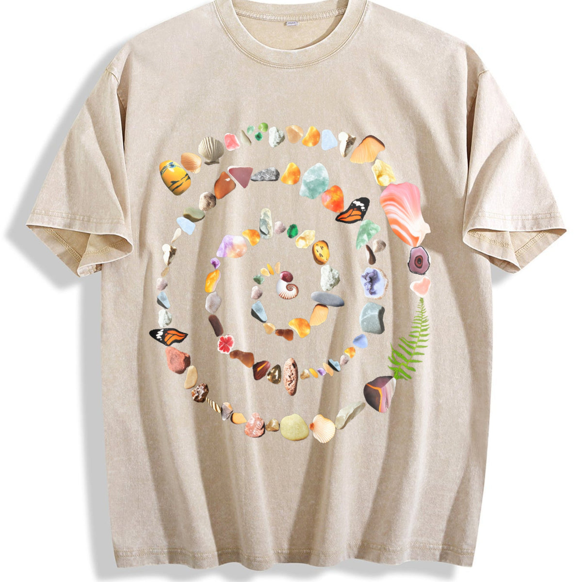 Nature Spiral 90s Vintage Washed T-Shirt product image 1