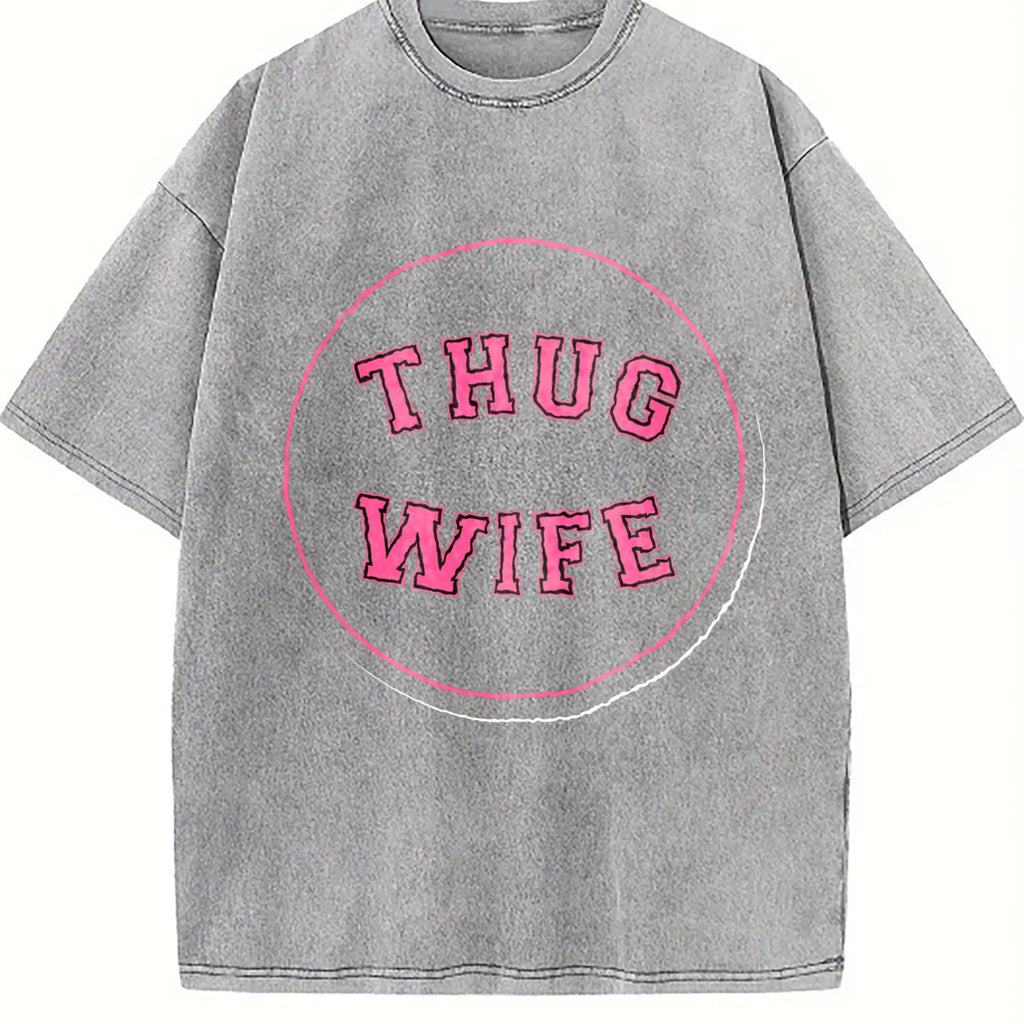 Thug Wife Vintage Washed T-Shirt product image 5