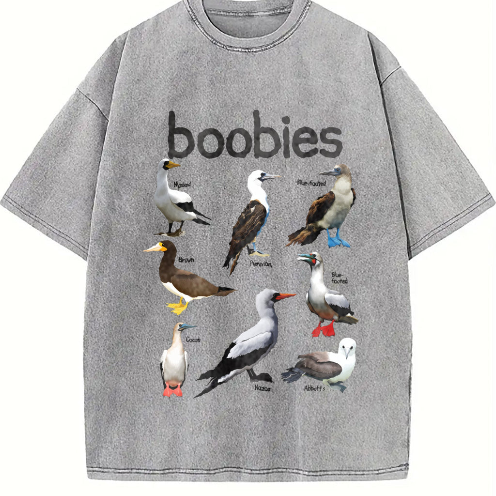 Boobies 90s Bird Vintage Washed T-Shirt product image 5