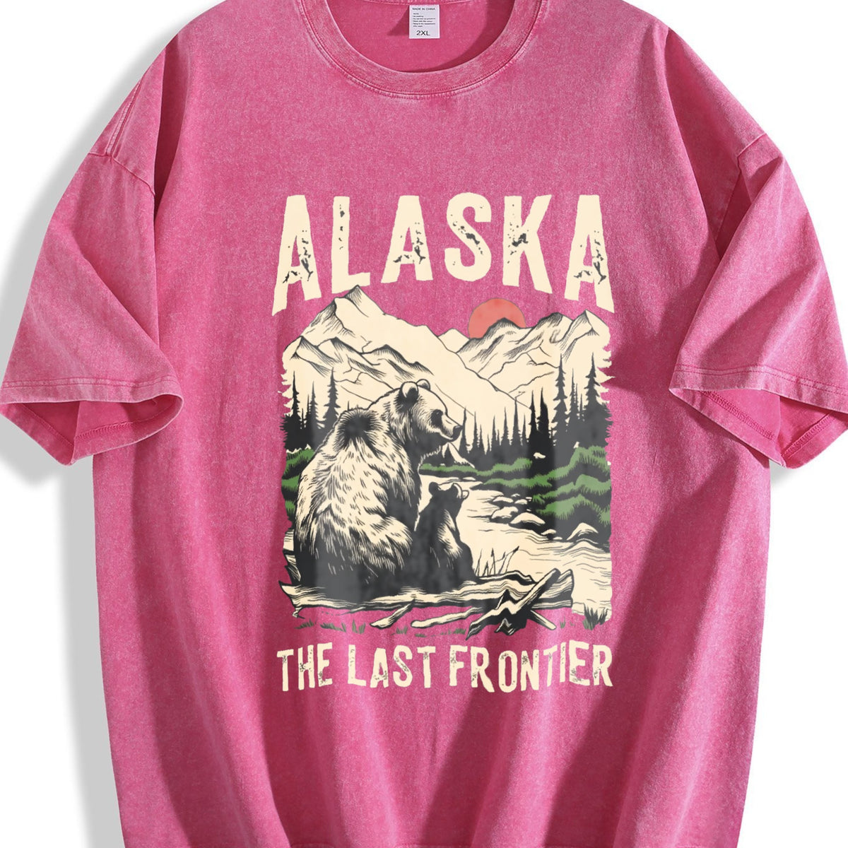 Alaska The Last Frontier Grizzly Bear 90s Vintage Washed product image 7