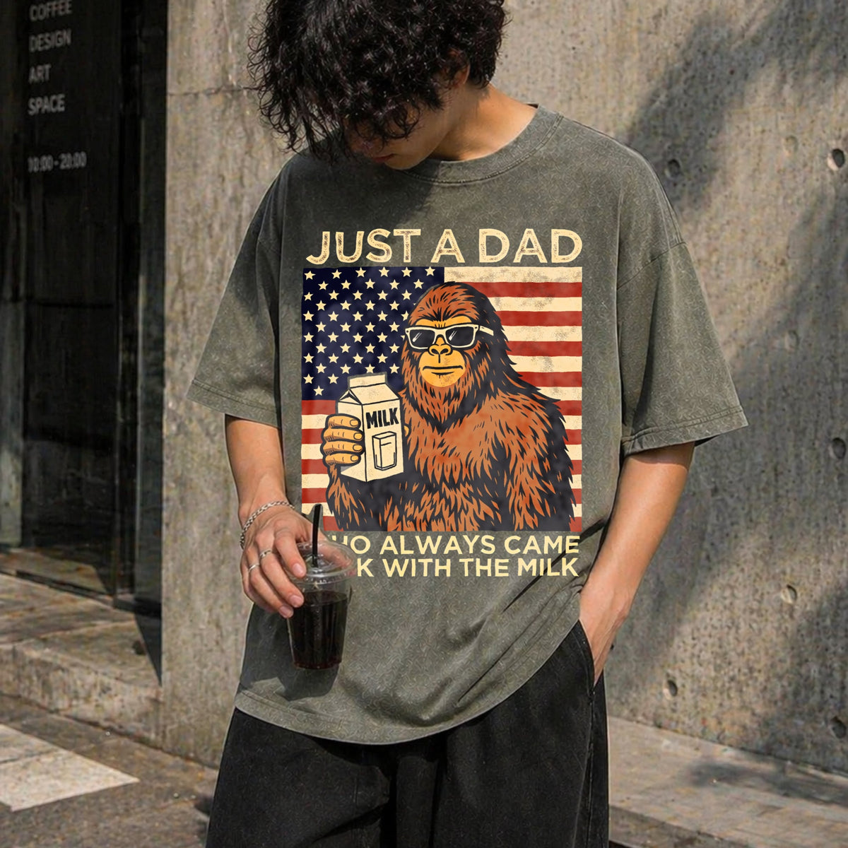 Funny Fathers Day Vintage Washed T-Shirt product image 4