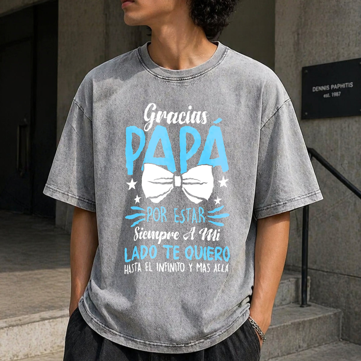 Papa Father's Day Birthday Vintage Washed T-Shirt product image 5