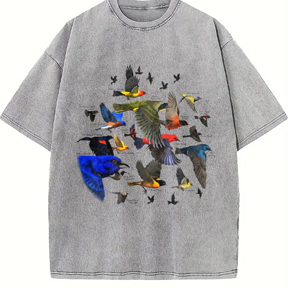 Bird Migration Vintage Washed T-Shirt product image 5