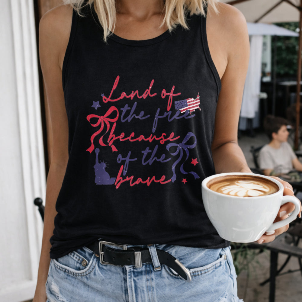 Land Of The Free Because Of The Brave Women's Tank Top