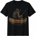 Funny Bigfoot Fishing Cotton T-Shirt product image 1