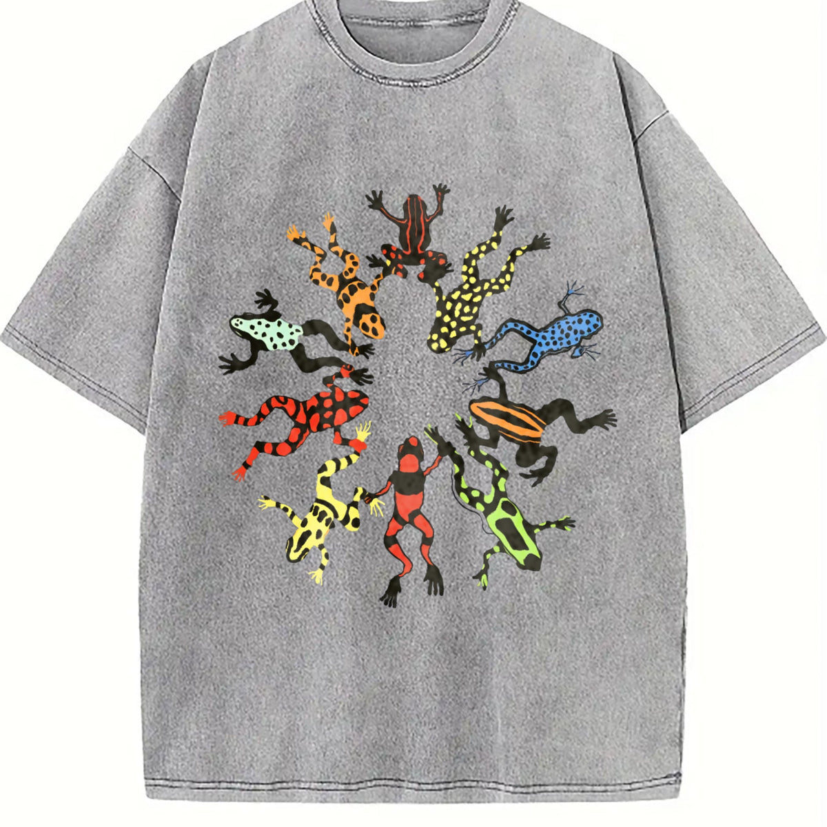 Dancing Frog Feast Vintage Washed T-Shirt product image 5