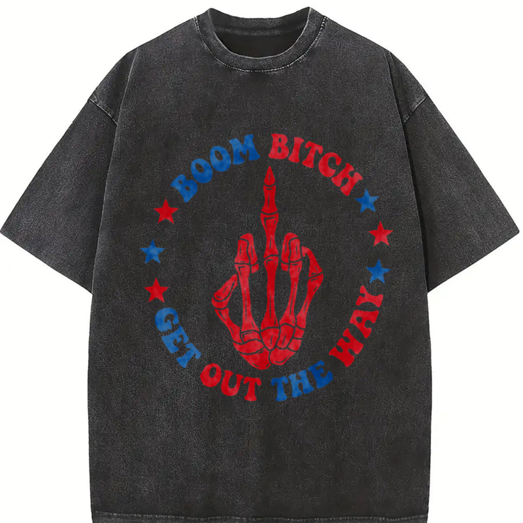 Boom Bitch Get Out The Way Vintage Washed T-Shirt product image 2