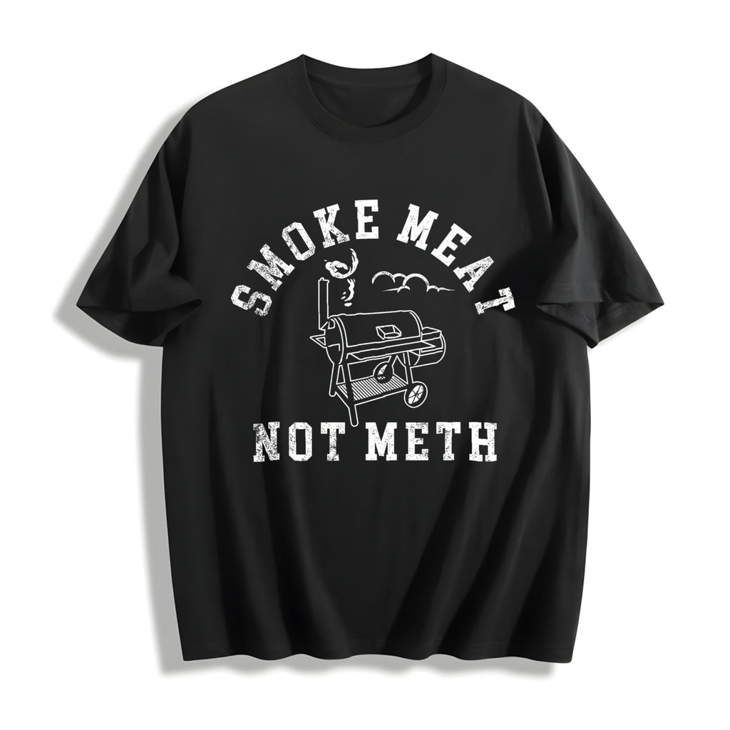 Smoke Meat Not Meth Funny Barbeque Cooking Grilling Joke product image 1