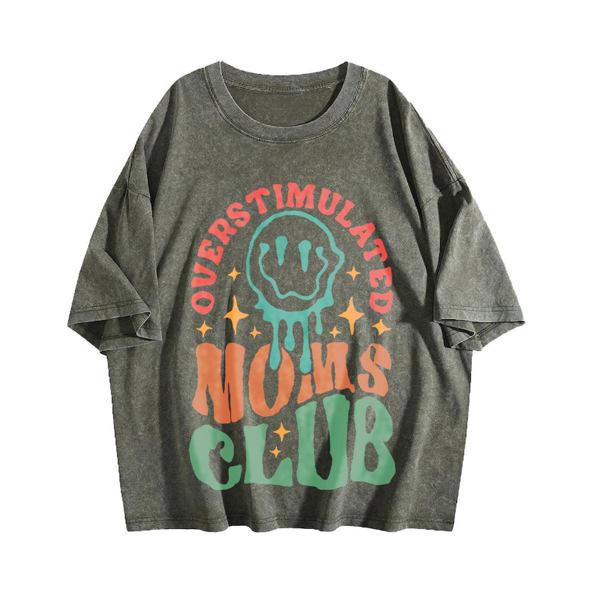 Mother's Day Mom's Club Vintage Washed T-Shirt product image 4